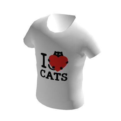 Threadless I love cats T Shirt Roblox