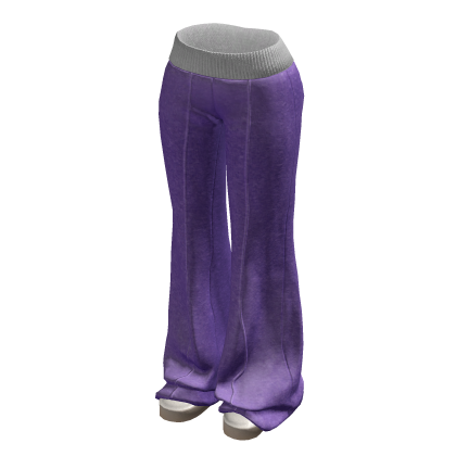 Purple Winter Flared Lounge Sweatpants
