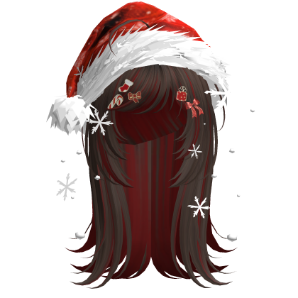 Cute Christmas Straight Hair (Brown&Red)