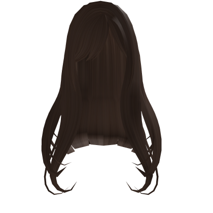 kawaii wavy long hair in chocolate brown Roblox item