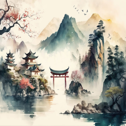 Japanese scenery Roblox decal