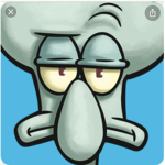 Squidward on a chair fan club