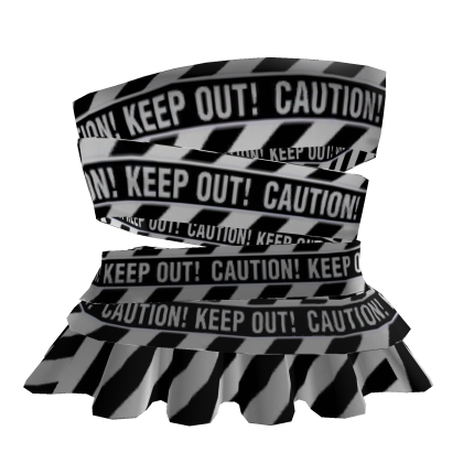 Cute Caution Tape Dress
