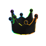 Rainbow Glitch Crown