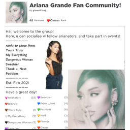 Ariana Grande Fan Community Hangout! (IN DEVELOPME