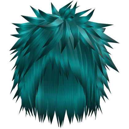 Cyan Extreme Spiky Emo Messy Boy Hair 