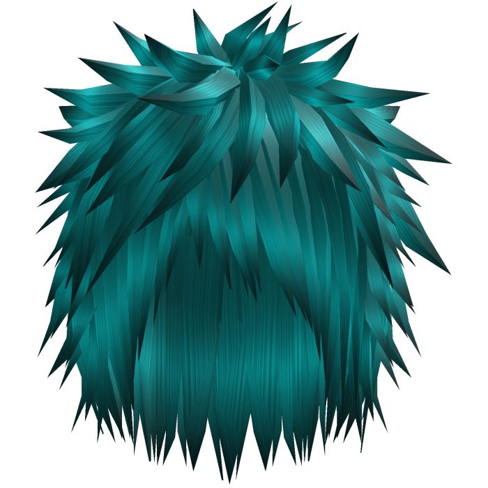 Cyan Extreme Spiky Emo Messy Boy Hair 