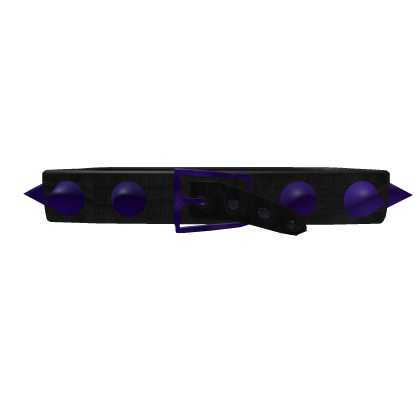 amythest purple spiked y2k belt