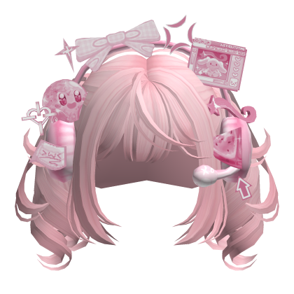 Pink Cute Harajuku Gamer Girl Hair Roblox item