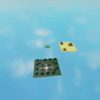 Sword fighters on islands