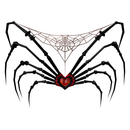 Spider Wings Glowing Heart Gothic Horror Halloween