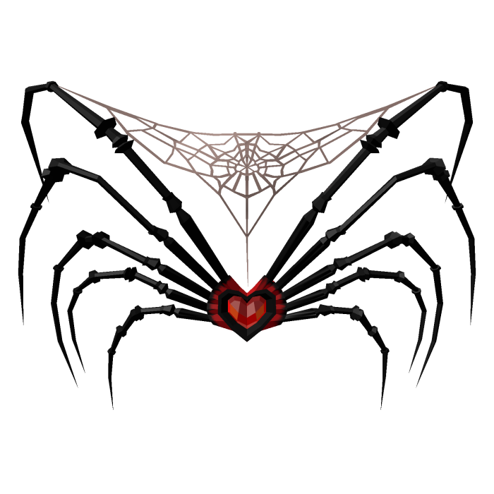 Spider Wings Glowing Heart Gothic Horror Halloween