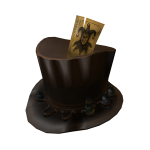 Golden Joker Top Hat