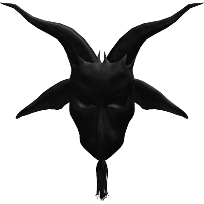 🦇Emo Vkei Black Realistic Satanic Goat Mask🦇