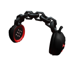 Red Chained Evil Pumpkin Headphones