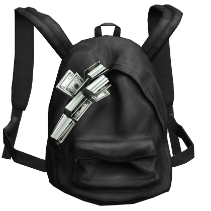 Black Money Stuffed Backpack 1.0