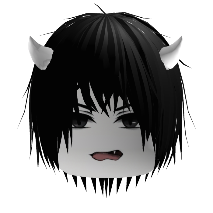 Dashie Vkei with Black Hair & White Devil Horns