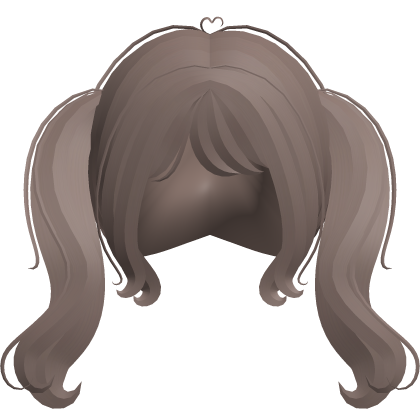 . ‿ ♡ dolly dear brown wavy pigtails Roblox item