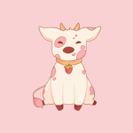 Strawberry cows are very cute