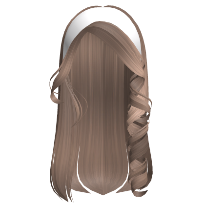 Clean Girl Straight Hair (Milktea) Roblox item
