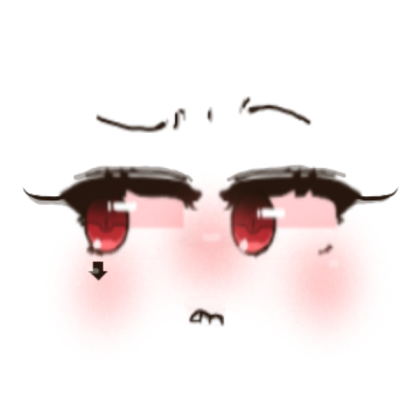 Anime Face || e w Roblox decal