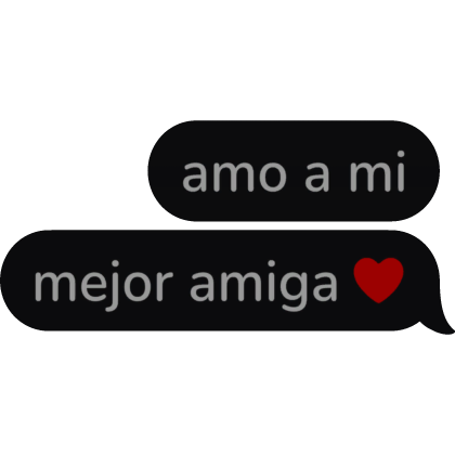 amo a mi mejor amiga Spanish Text Bubble speech