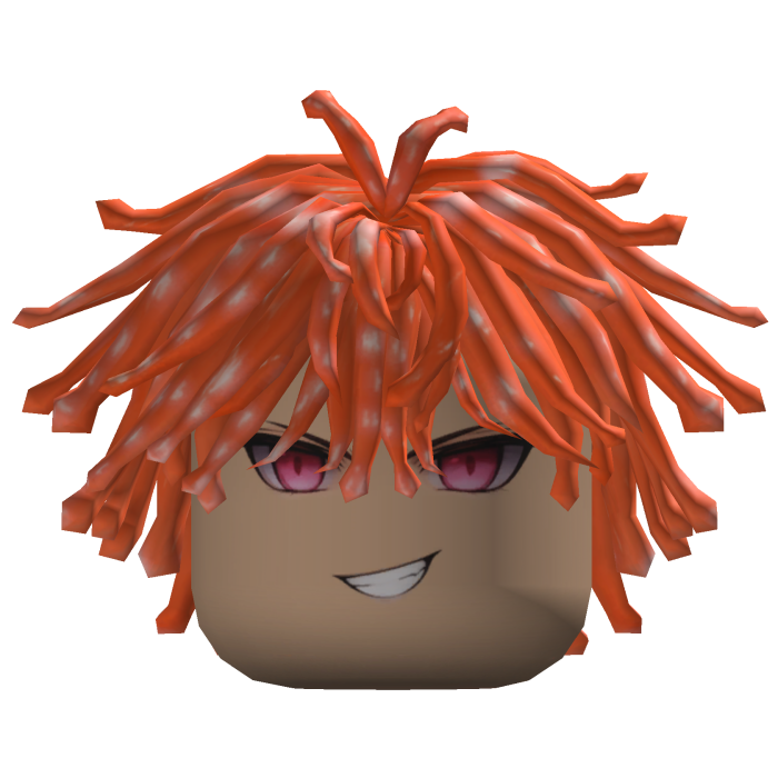 Spiky Anime Boy Hair (Orange)