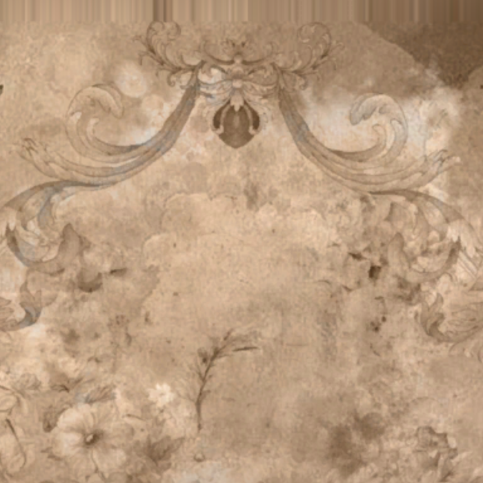 Brown Vintage Floral Aesthetic Background