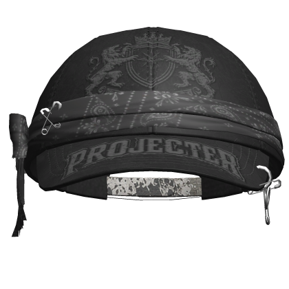 Y2k Bandana Cap Black V2