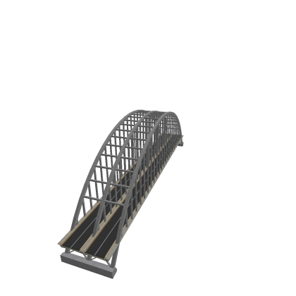 Bright gray archbridge