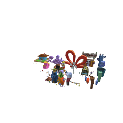 spongebob houses models
