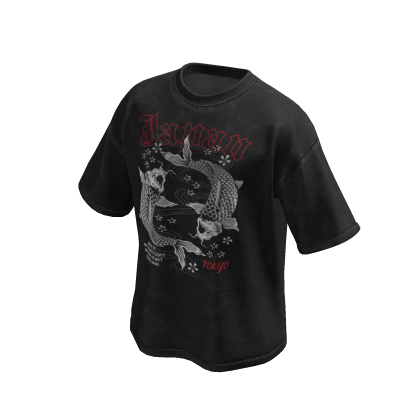 Koi Black Wash Oversized Shirt