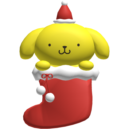 Christmas Pompompurin Kitty Sock