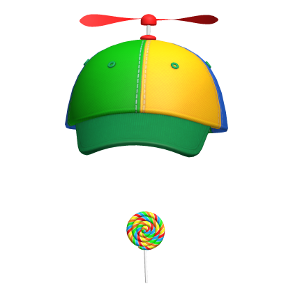 Propeller Hat Rainbow Lollipop Coolkid Meme Beanie