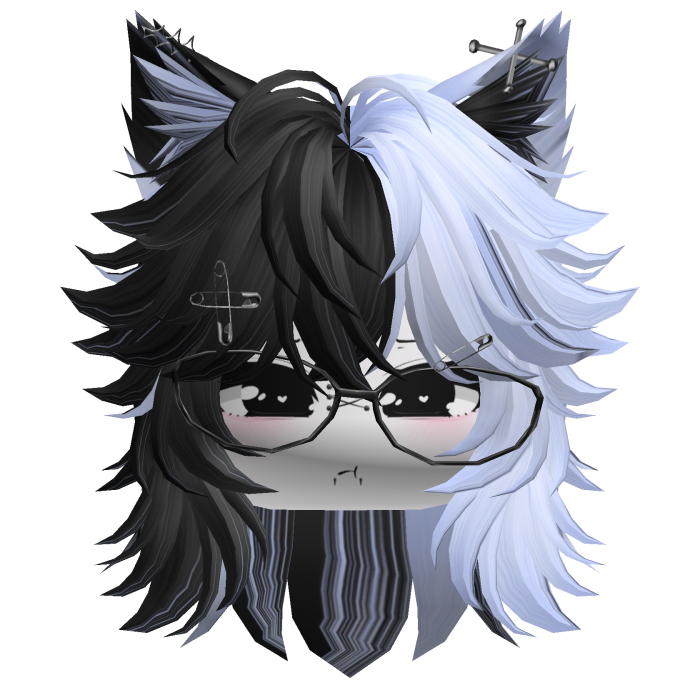 Moe Furry Wolfcut (Black&Blue)