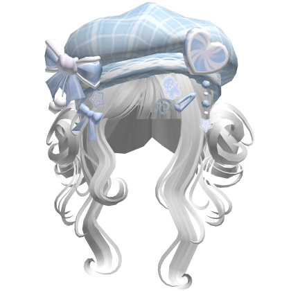 ♡ Christmas Swirly Wispy Buns (Blue)