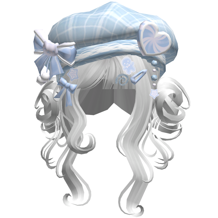 ♡ Christmas Swirly Wispy Buns (Blue)
