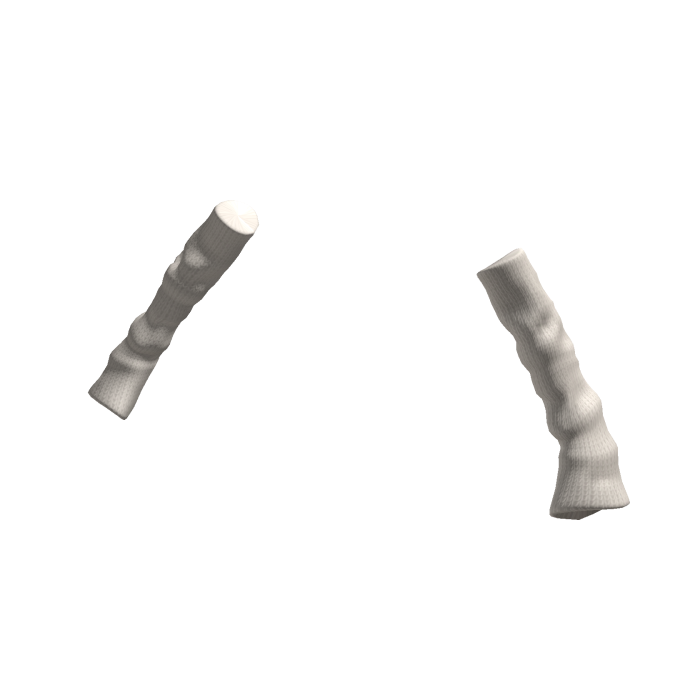 Knitted Arm Warmers White