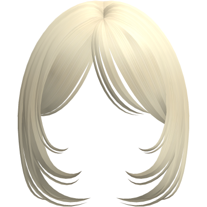 ♡ silky framing layered bangs (pastel blonde) Roblox item