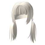 ♡ Long Fluffy Anime Pigtails In Blonde