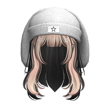 archive】90s grunge 2tone hair beanie Two tone Grunge hair w