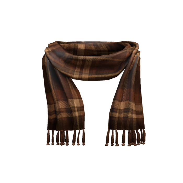 Brown Plaid Scarf