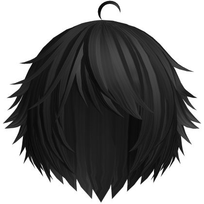 Black Cute Kawaii Emo Anime Tuft Hair