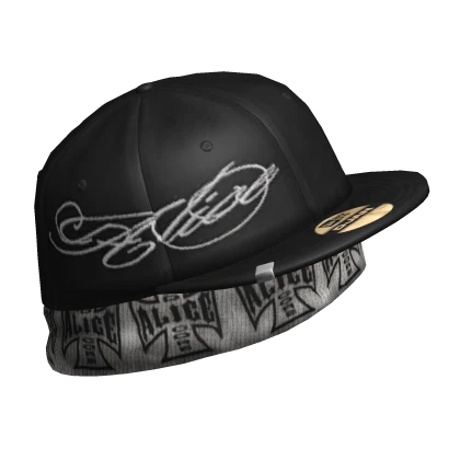 [Nit alcove ]個性的Y2K　帽子 V1🦇Y2K 2000s Black Alice Fitted Hat w Beanie🦇 | Roblox