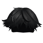 Messy Boy Middle Part in Black