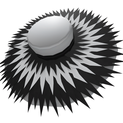 Feathered Hat (Black and White) Roblox item