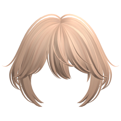 Blonde Anime Straight Bangs Roblox item