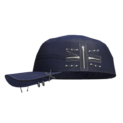 Grunge Zipper Cap Navy