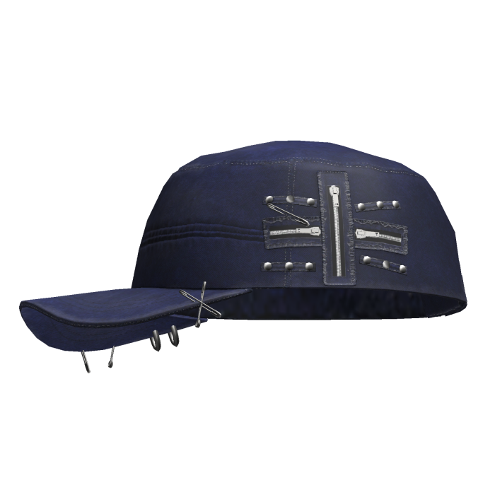 Grunge Zipper Cap Navy