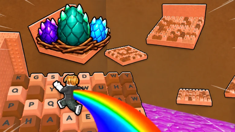 +1 Speed Keyboard for Eggs Wiki: Game Meme & Lucu-lucuan, Obby ...